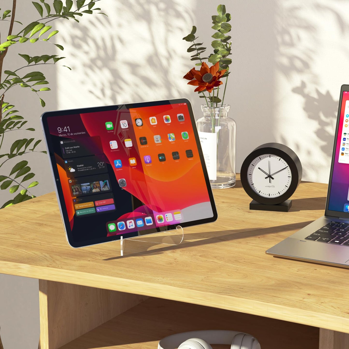 5 Pack Acrylic Display Stand, Plate Stand for Display, Clear Easel Stand, Display Holder for Card, Frame, Picture, Magazine, Book, CD, Phone (Small/ 3 Inch)