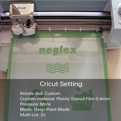 10PCS 7mil Blank Mylar Stencil Sheets,12X12 inch Milky Translucent PET Blank Stencils Sheets,Template Material for Cutting Machines, Laser Cutting, Food-Safe Craft Plastic