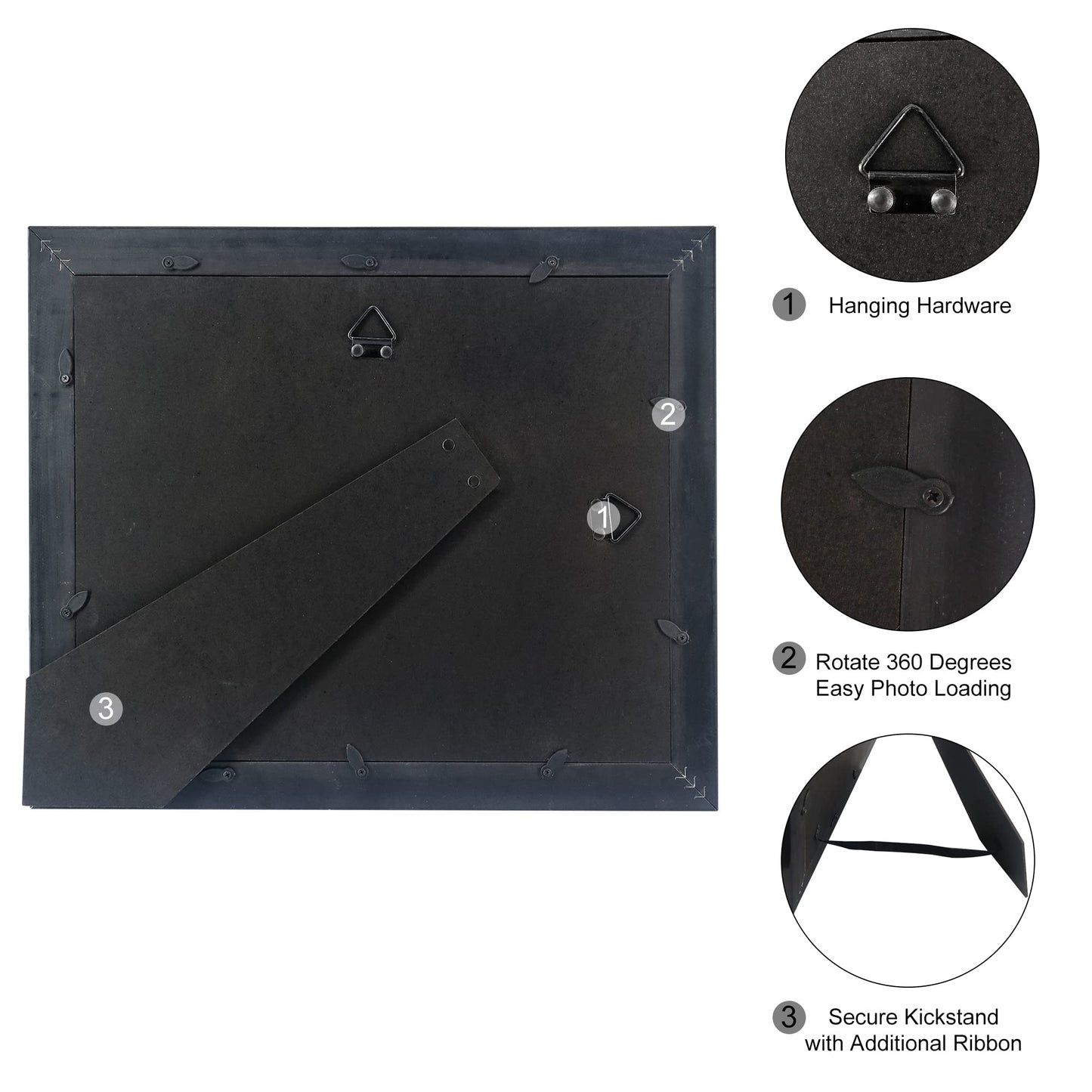 Solid Wood Diploma Degree Frame for 8.5x11 Certificates,Cherry Finish with Intricate Black Rope Detail,UV Protection Acrylic