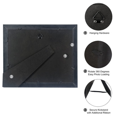 Solid Wood Diploma Degree Frame for 8.5x11 Certificates,Cherry Finish with Intricate Black Rope Detail,UV Protection Acrylic