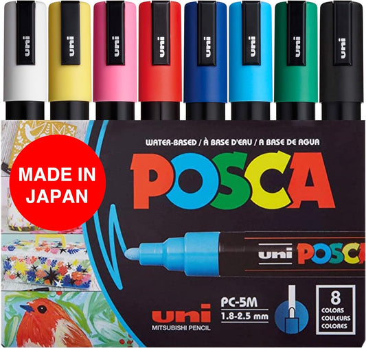 8-Color Paint Marker Set, PC-5M Medium