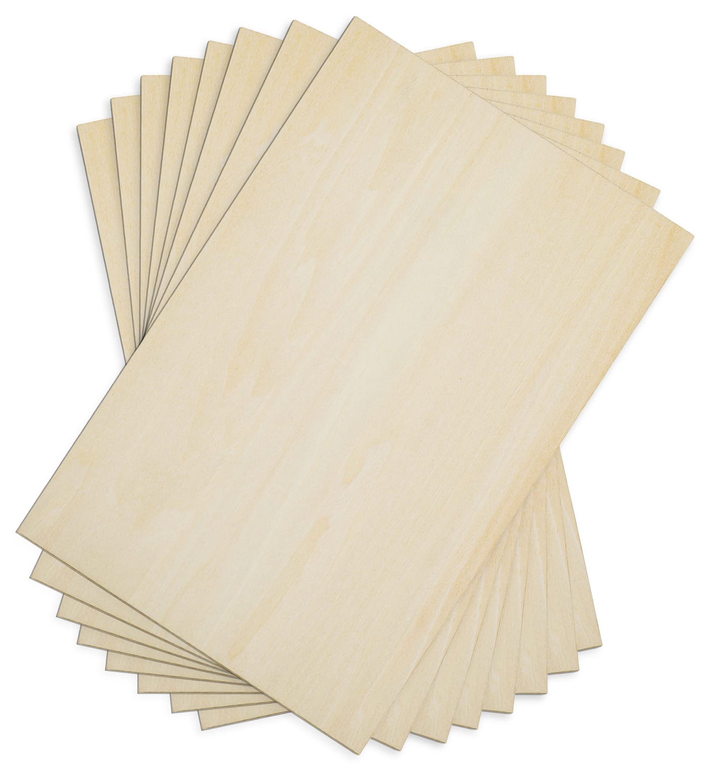 Unfinished Wood, 8 Pack Basswood Sheets for Crafts, Craft Wood Board for House Aircraft Ship Boat Arts and Crafts, School Projects, Wooden DIY Ornaments (12 x 8 x 1/16inch)
