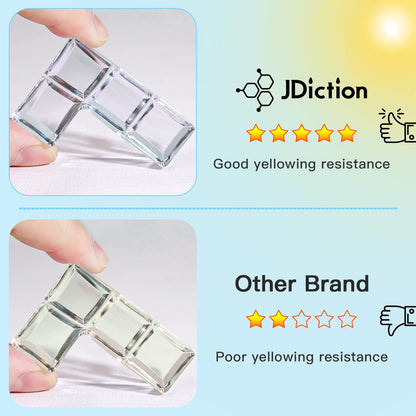 UV Resin, Upgrade 300g Low Viscosity Hard Thin UV Resin with Super Crystal Clear Resins Kit for Jewelry, Casting, Coating and DIY Craft