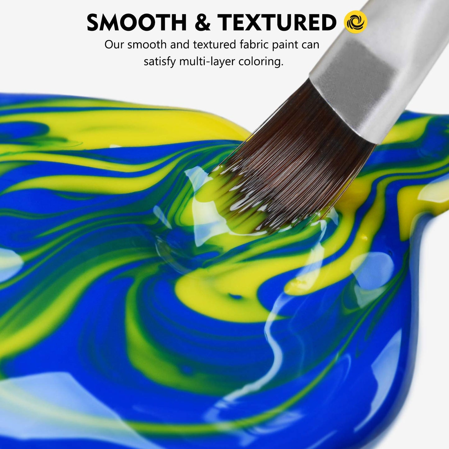 Permanent Soft Fabric Paint Set for Clothes 14 Colors 60ML Textile T-Shirt Paints, No Heating Needed & Washable Fabric Paints for Crafts, Canvas, T-Shirts, Jeans, Bags, with 3 Brushes