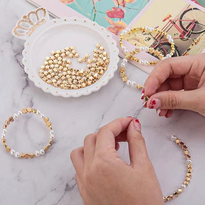 750Pcs Beads for Bracelets Making Kit DIY Pearl Beads for Jewelry Making Kit for Adults Charms for Bracelets String Crystal Beads for Bracelets Making Kit Jewelry Making Supplies