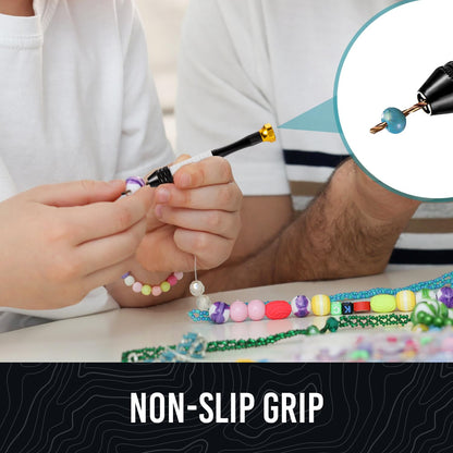 Pin Vise Hand Drill Manual - Jewelry w/Micro Drill Bits (0.8mm-2.5mm) - Rotary Craft Drill for Jewelry Making, Resin, Wood, Plastic, Miniature, Beads, Clay Etc