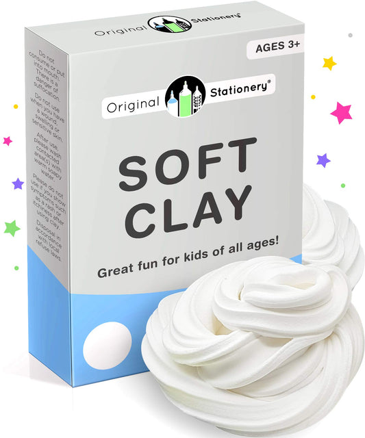 Original Stationery Soft Clay for Slime Making, Versatile Slime Add Ins, Moldable Modeling Clay Slime for Art & Easter Craft for Kids, Add to Glue and Shaving Foam to Make Butter Slime- 230 g/ 8.1 oz