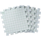 Interlocking Needlepoint, Knitting, and Crochet Blocking Boards, 12'' W x 12'' L, White, 4 Pc