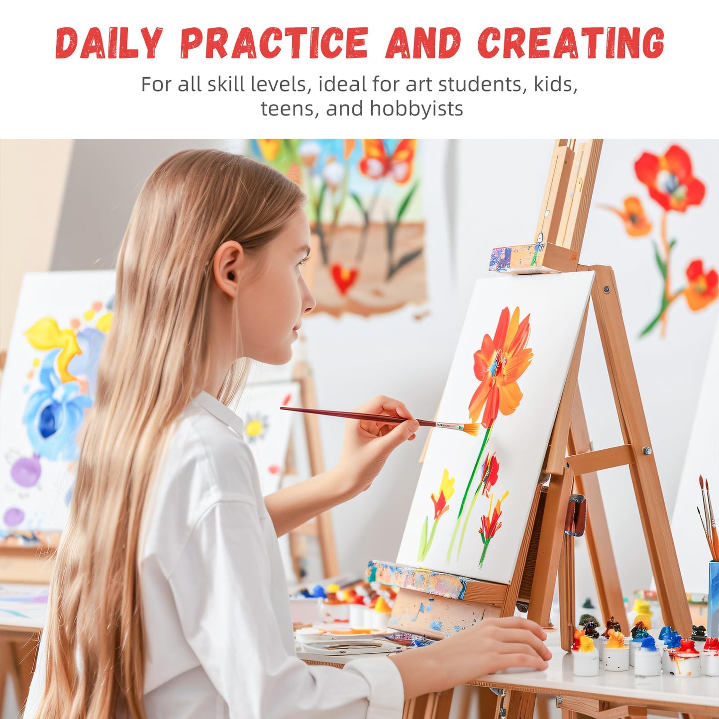 12 Pack 8x10 Canvas Boards for Painting, Blank Flat Canvas Panels Art Painting Supplies - Gesso Primed 100% Cotton for Acrylic Oil Watercolor Tempera Paint