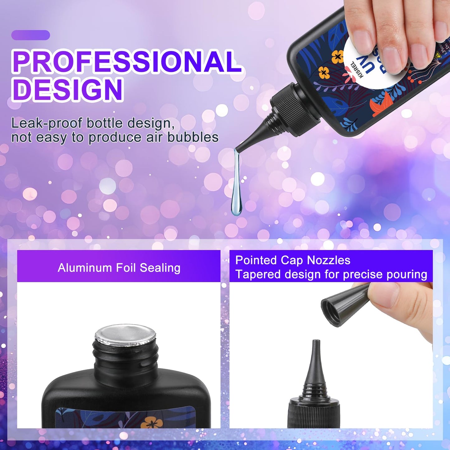 UV Resin with Light - 200g Upgraded Hard Type Crystal Clear Ultraviolet Curing UV Resin Kit, 8 Lamp Beads UV Light, UV Resin with Light for Craft Jewelry Making