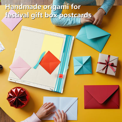 Craft Paper Trimmer and Scoring Board: Ecraft 12 x 12inch Paper Trimmer Cutter Score Board, Scoring Tool with Paper Folding, for Making Scrapbooking, Cards, Envelope, Coupons and Photo