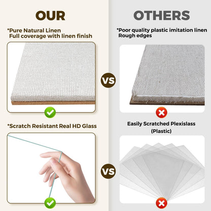 8x8 Shadow Box Picture Frame with Linen Board - Deep Wood & Glass Display Case Ready to Hang Memory Box Baby Sports Memorabilia, Pins, Awards, Medals, Wedding, Tickets and Photos (Black)