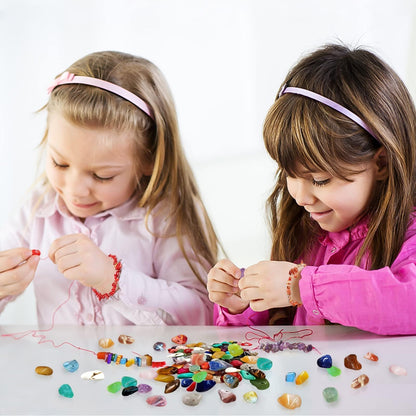 500pcs Natural Chip Stone Beads Multicolor 5mm to 8mm Irregular Gemstone Healing Crystal Loose Rocks Bead Hole Drilled DIY for Bracelet Necklace Earrings Jewelry Christmas Making Craft