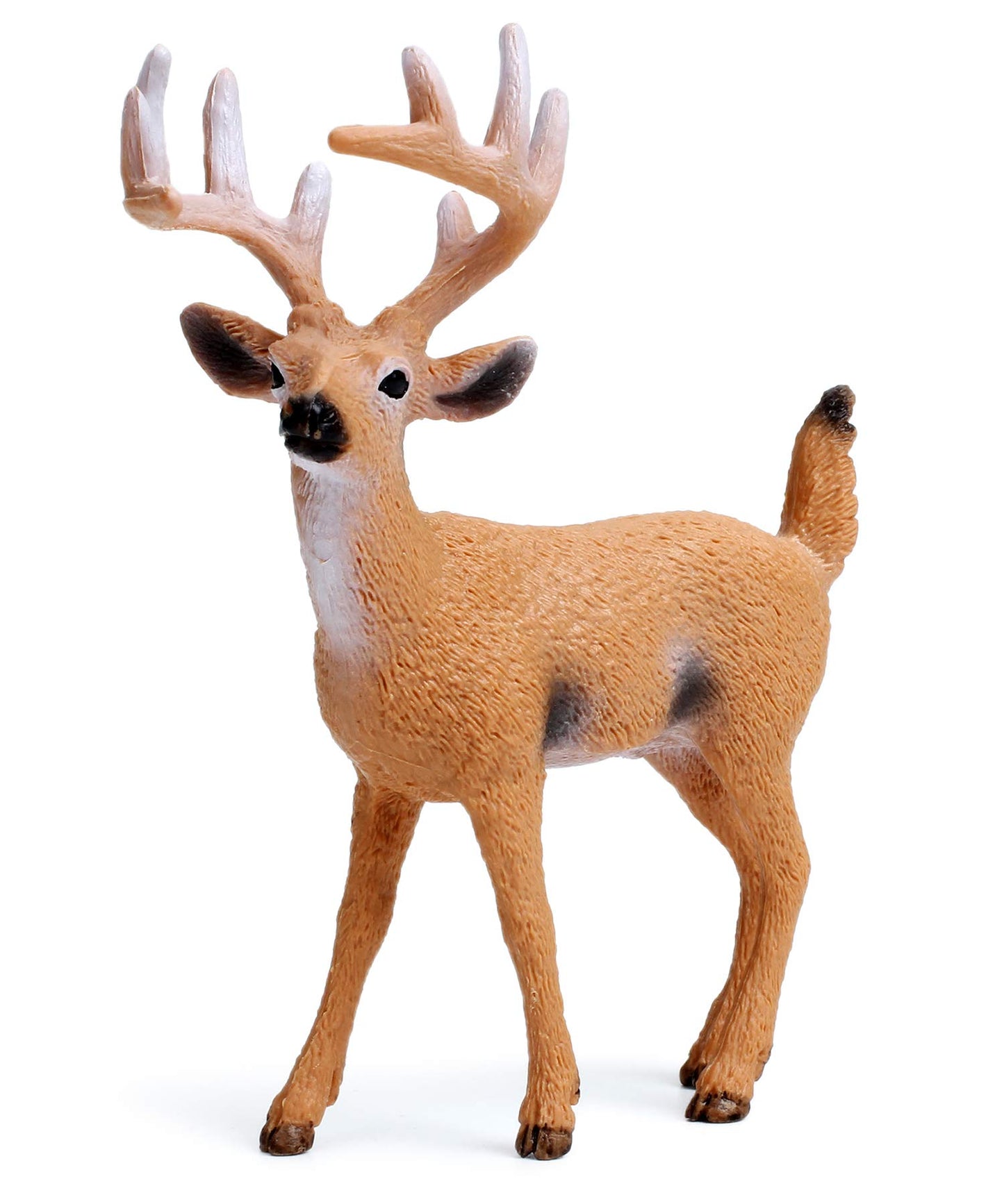 Forest Animals Figures, Woodland Creatures Figurines, Miniature Toys Cake Toppers (Deer Family, Fox, Rabbit, Squirrel)