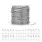 36 Feet Silver Stainless Steel Link Cable Chain with 20 Lobster Clasps and 30 Jump Rings for Men Women Jewelry Chain DIY Making, 2.0mm