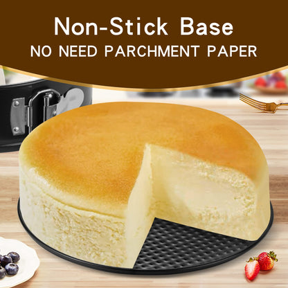 Cake Pan Set for Baking, Non-Stick Springform Pans Set of 4 (4, 7, 9 10inches), Round Cake Pans,Cheesecake Pan, Leak-Proof Cake Pans with Removable Bottom
