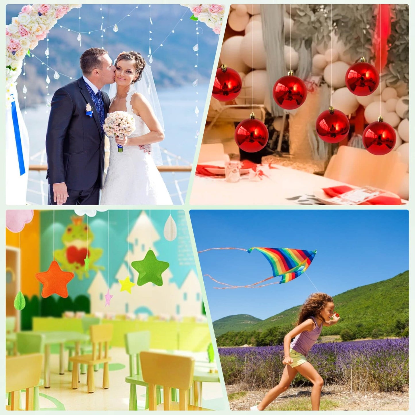 Fishing Line Nylon String Cord Clear Fluorocarbon Strong Monofilament Fishing Wire