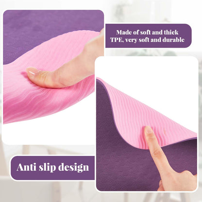 2 Pcs Sewing Machine Muffling Mat Pedal Sewing Mat Reduce Vibrations Noise No Slip Machine Accessories for Quilting(15" X 20" and 9" X 14",Pink Purple)