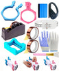 Sublimation Blanks Tumbler Clamp Tool, for 20 Oz Sublimation Blanks, Heat Resistant Gloves, Heat Tape Sublimation, Heat Tape Dispenser Sublimation Kit, Tumbler Clamp Clamp (Blue,Pink)