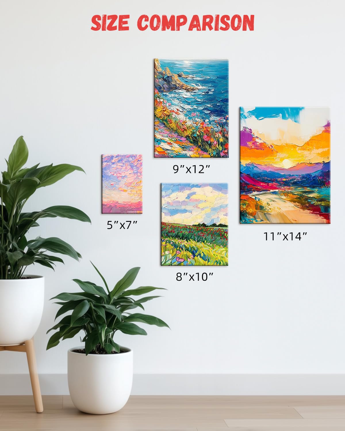 12 Pack 8x10 Canvas Boards for Painting, Blank Flat Canvas Panels Art Painting Supplies - Gesso Primed 100% Cotton for Acrylic Oil Watercolor Tempera Paint