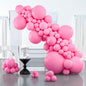 Pink Balloons 127 pcs Different Sizes of 36 18 12 10 5 Inch Matte Pink Balloon Arch Kit Garland for Baby Shower Valentine's Day Princess Bachelorette Birthday Party Decorations Pink-Y11