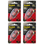 Scotch Double Sided Adhesive Roller, 7 mm x 8 m, Red, 4 Pack