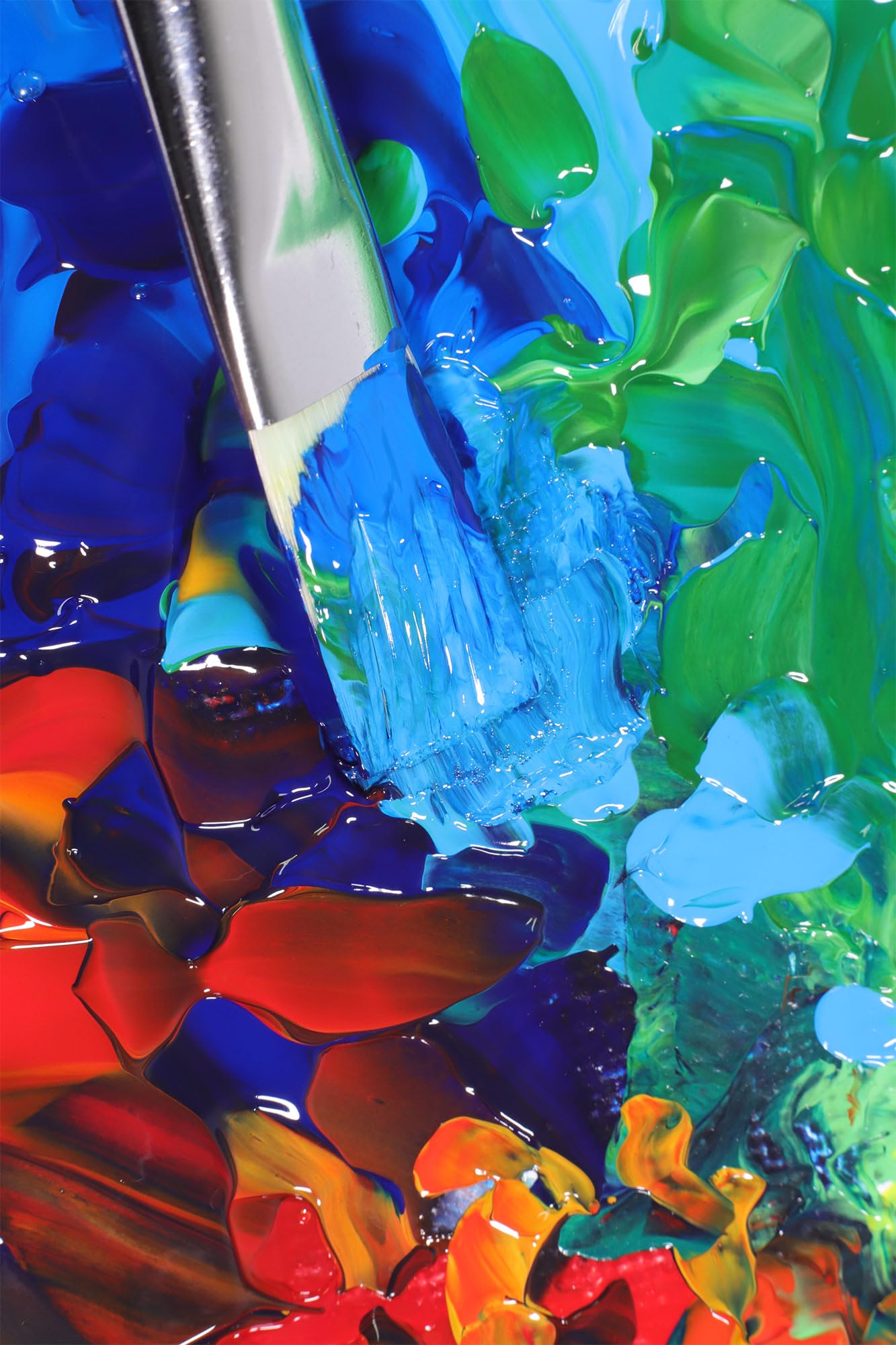 Acrylic Paint Set 24 Colours 36ml, Perfect for Canvas, Wood, Fabric, Leather, Cardboard, Paper, MDF and Crafts