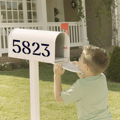 4 Inch Curb Stencil Kit 0-9 Address Number Stencils, 20Pcs Reusable 14 Mil Mylar Plastic Templates for Painting on Road, Wall, Wood, Mailbox