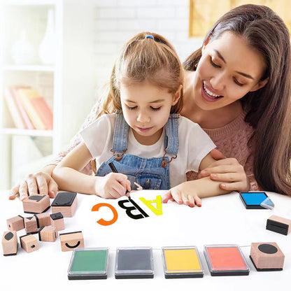 42Pcs Letter Stencils 3 inch, Symbol Numbers Craft Stencils, Reusable Alphabet Templates Interlocking Stencil Kit for Painting on Wood, Wall, Fabric, Rock, Chalkboard, Canvas, Sign, DIY Art Projects