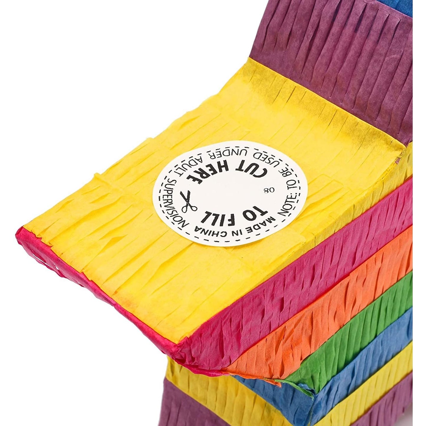 Rainbow Star Pinata for Kids Birthday, Twinkle Twinkle Little Star Gender Reveal Party Decorations (Small, 12.6 x 12.6 x 3 In)