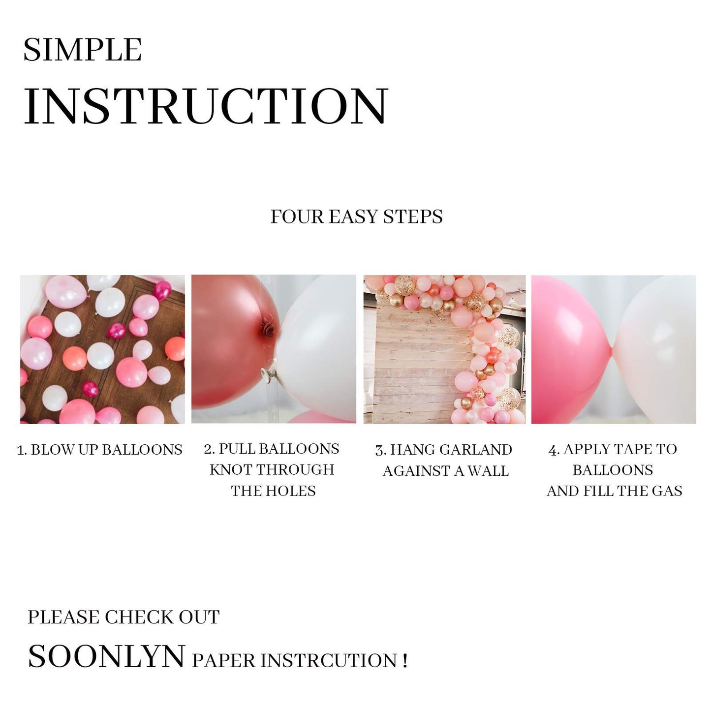 Rose Gold Balloons 140 Pack 12 Inch Gold and Pink Balloons and Pink Confetti Balloons Garland Arch Kit for Bridal Shower Baby Shower Party Decoration