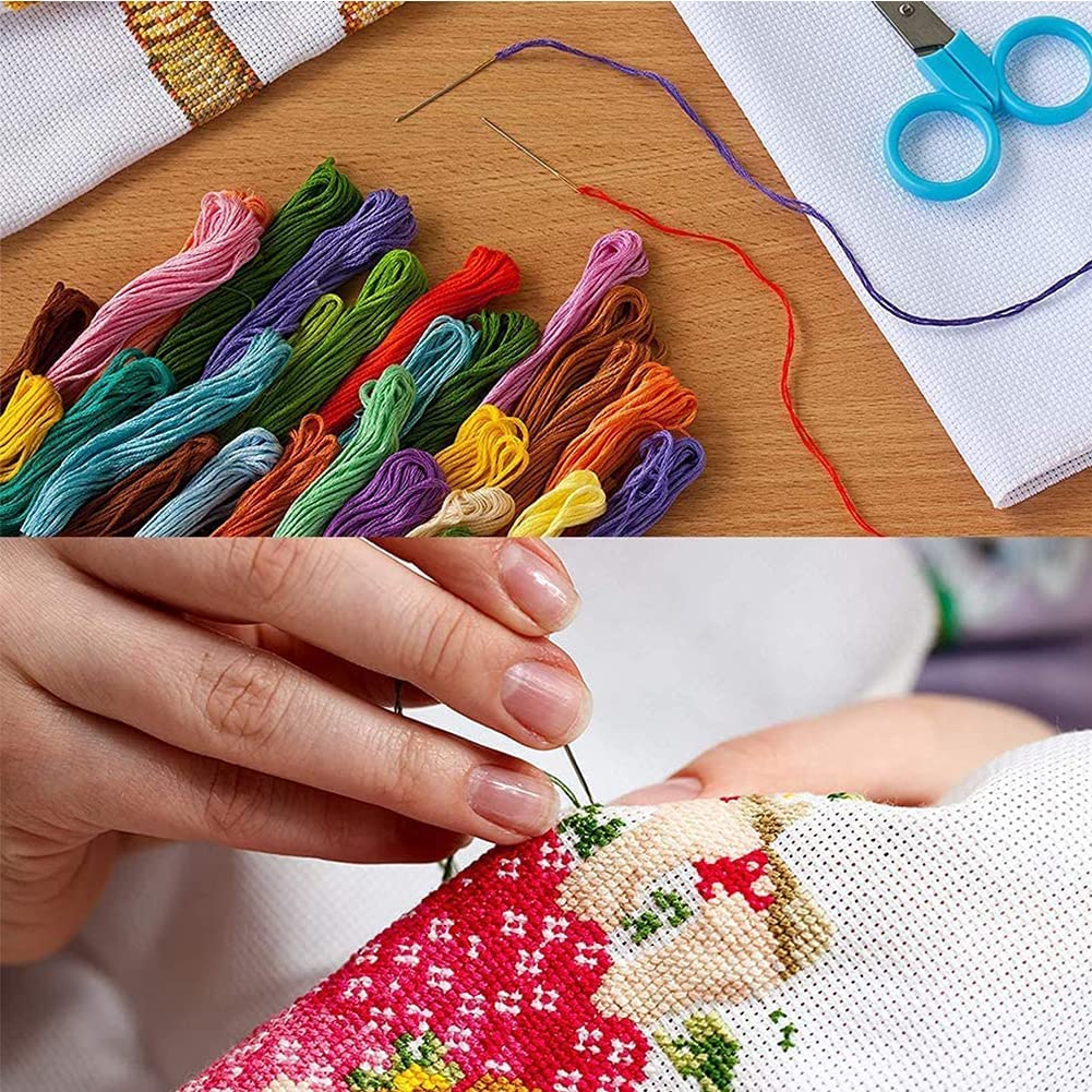 Cross Stitch Kits for Adults - Turtle Stamped Crossstitching Kits Preprinted 11 Count Cross-Stitch Kit for Beginner, 11CT Prestamped Easy Pattern Needlepoint Kits Crafts for Decor