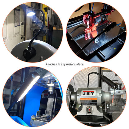 Sewing Machine Light, Magnetic Base LED Work Light with Flexible Gooseneck for Sewing Machine Drill Presses Craft Workbenches Lathes