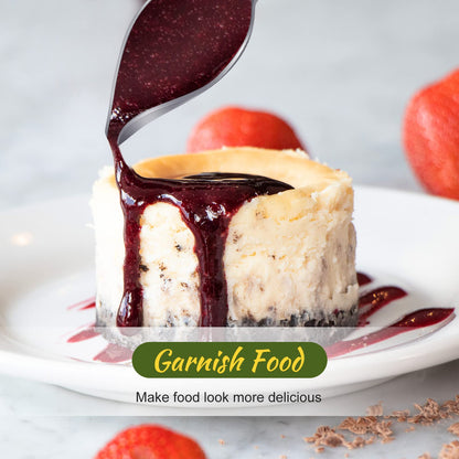 3 Pieces Candy Dipping Tools Chocolate Dipping Fork Spoons Set 2 Pieces Culinary Decorating Spoons Chef Art Pencil for Decorative Plates Stainless Steel(Classic Style)