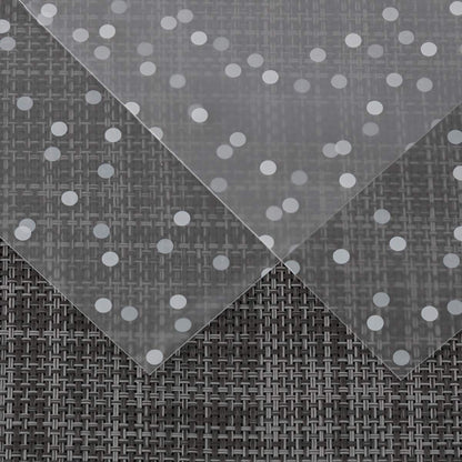 Self Adhesive Treat Cellophane Cookie Bag, White Polka Dot Party Favor Bag for Bakery, Candy, Cookie (5.5 x 5.5 inches, 100 Pcs)