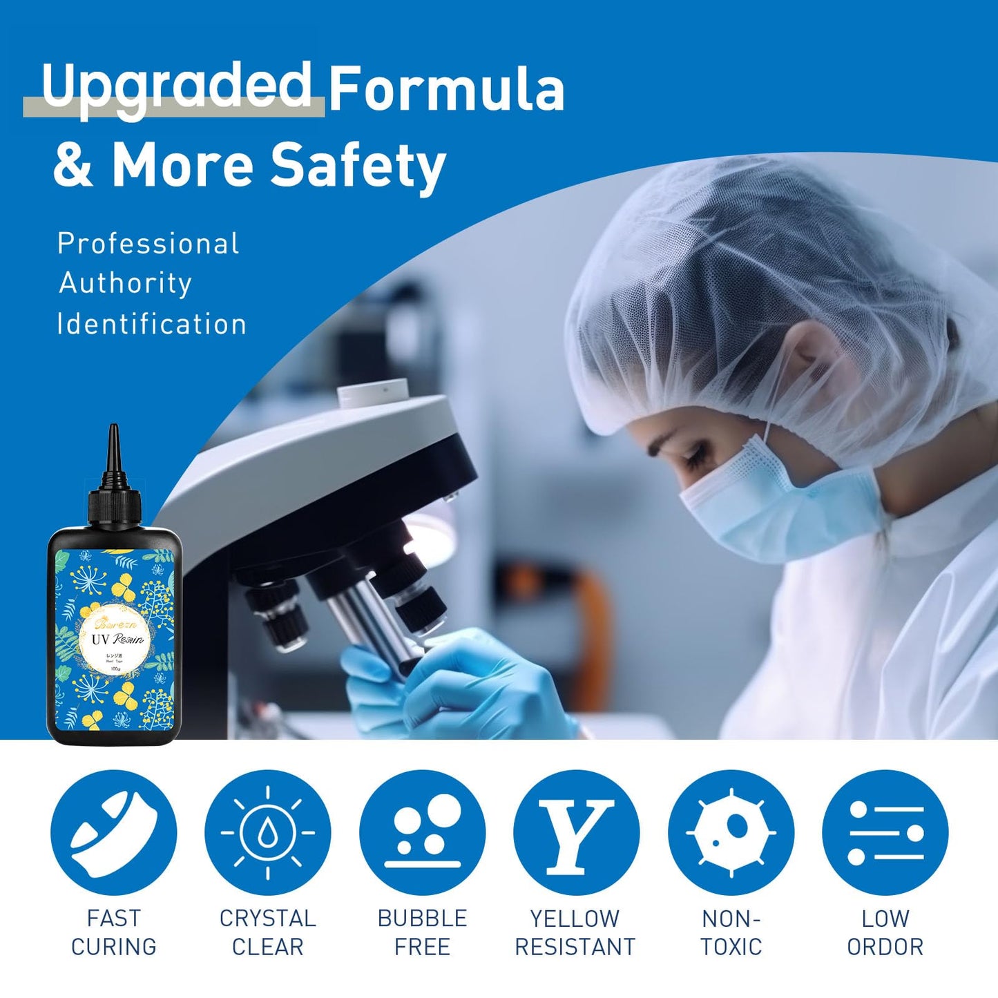 400g UV Resin Hard, Crystal Clear Premixed Resin for Jewelry Making and Crafting (100g x 4)