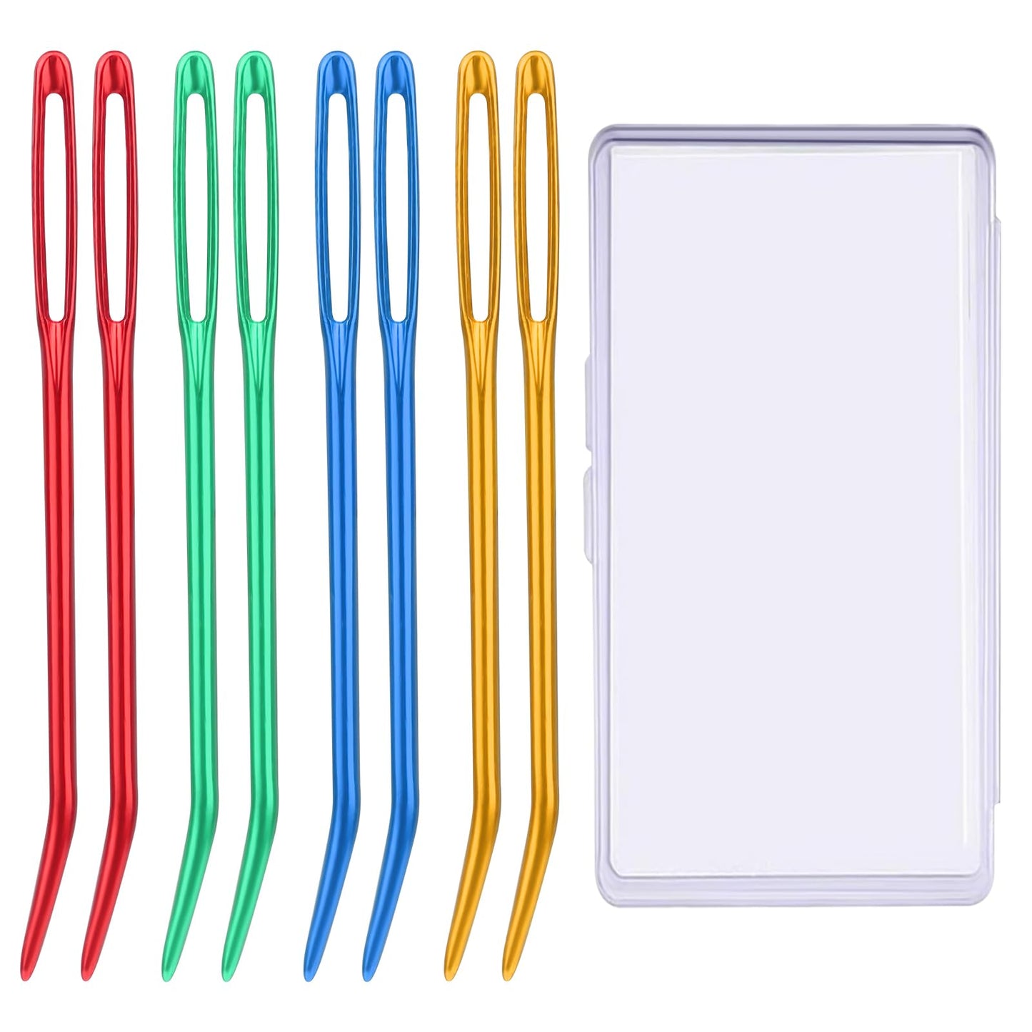 Yarn Needle,Weaving Needle Tapestry Needle Bent Needles for Crochet Large Eye Darning Needles with Storage Box for Knitting Crochet(Random Color)