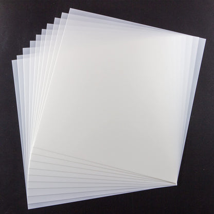 10PCS 7mil Blank Mylar Stencil Sheets,12X12 inch Milky Translucent PET Blank Stencils Sheets,Template Material for Cutting Machines, Laser Cutting, Food-Safe Craft Plastic