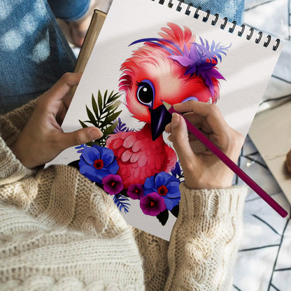 5 Pack Sketch Book 8.5" x 11" Set, Top Spiral Bound Sketch Pad 150 Sheet Total (68lb/100gsm), Drawing Paper Pad, Sketch Book for Kids, Artist, Adult Art Supplies