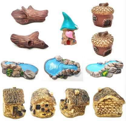 Miniature Fairy Garden Accessories, Figurines, Landscape Set, Potted Horticulture Ornaments for Decoration
