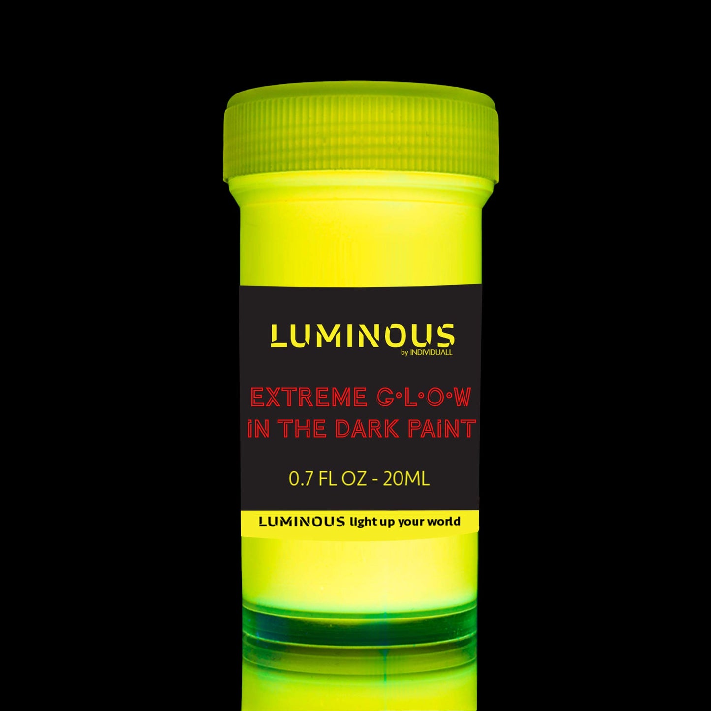 Extreme Glow in The Dark Colours Set | Neon Glow Colours that Glow in the Dark | Rechargeable & Luminous | by Luminous