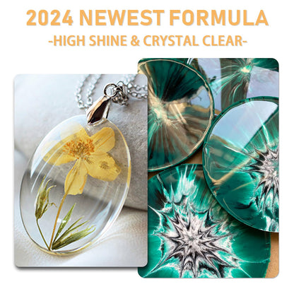 Epoxy Resin Kit 36OZ，Newly Formulated Crystal Clear Epoxy Resin，Strong, Bubble-Free, Anti-Yellowing Art Resin That，Suitable for DIY, Resin Art, Molds, Jewelry Making, Easy to Mix 1:1 Ratio