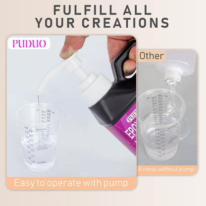 Epoxy Resin Kit 36OZ，Newly Formulated Crystal Clear Epoxy Resin，Strong, Bubble-Free, Anti-Yellowing Art Resin That，Suitable for DIY, Resin Art, Molds, Jewelry Making, Easy to Mix 1:1 Ratio