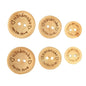 Handmade with Love Buttons - 150 Pcs Round Wooden Craft Decor Buttons, 2 Holes for 15mm/20mm/25mm Sewing