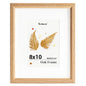 8x10 Oak Picture Frame for Wall, 8x10 Frame with Matted to 5x7, Solid Wood Picture Frames for Wall Art Photo and Prints (Beige, 1 Pack)