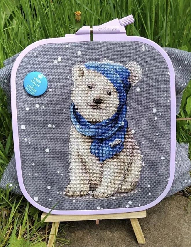 Lila Plastic Square Embroidery Hoop, Cross Stitch Hoops, Punch Needle Hoop No:4 Large