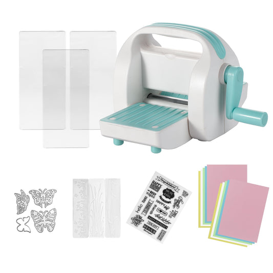 Mini Die Cutting and Embossing Machine for DIY Crafts 3.5" Feed Slot for 3" Paper and Other Materials