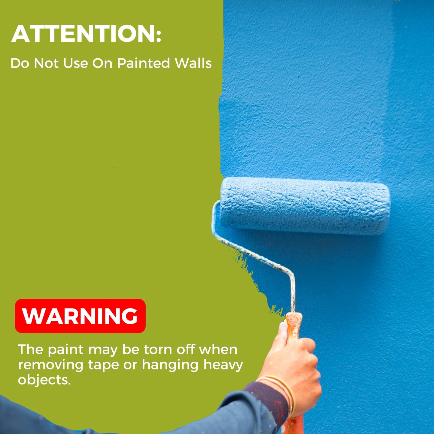 Strong Double Sided Tape Heavy Duty Double Sided Tape for Walls, Clear & Tough Nano Tape Double Sided Mounting Tape Adhesive Tape, Removable Wall Tape for Hanging Picture, Poster, Carpet (10FT)