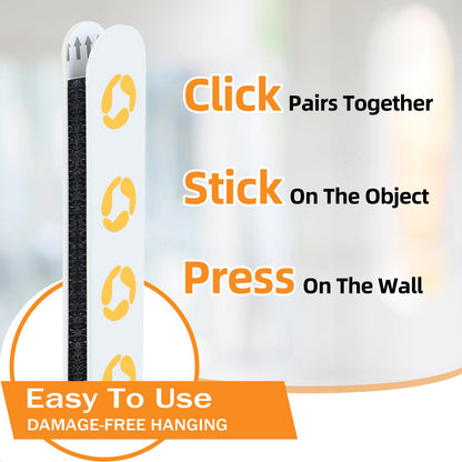 Picture Hanging Strips Heavy Duty(M/12Lbs) 28Pairs/56 Strips Damage Free Wall Picture Hangers Without Nails, Removable Refill Adhesive Strips for Wall Posters Home Decor, Medium, Black