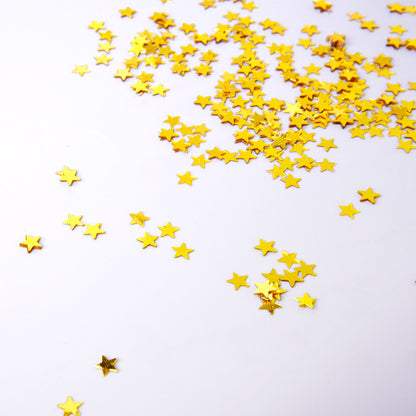 Star Confetti Table Confetti Metallic Foil Stars Sequin for Party Wedding Decorations, 30 Grams/ 1 ounce (Gold)